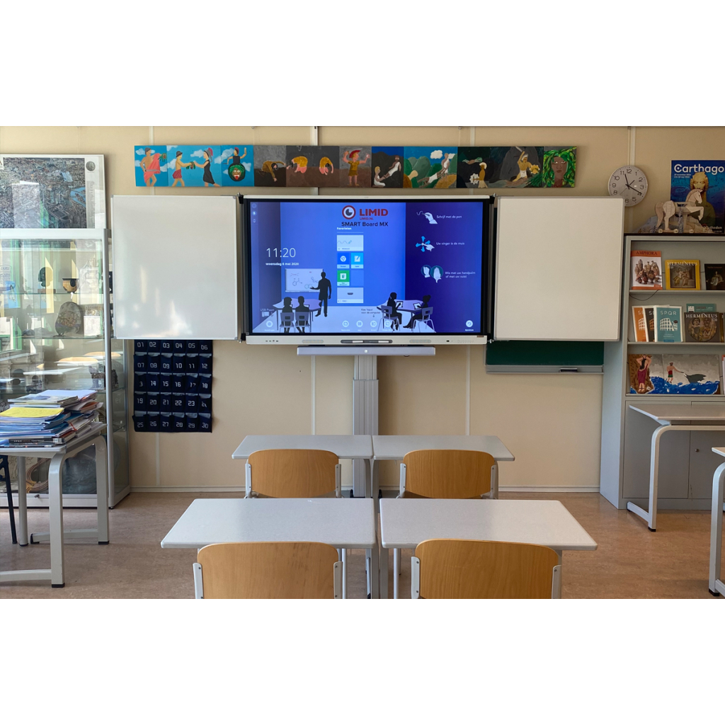 SMART Board opstelling bij het Emmaus college.