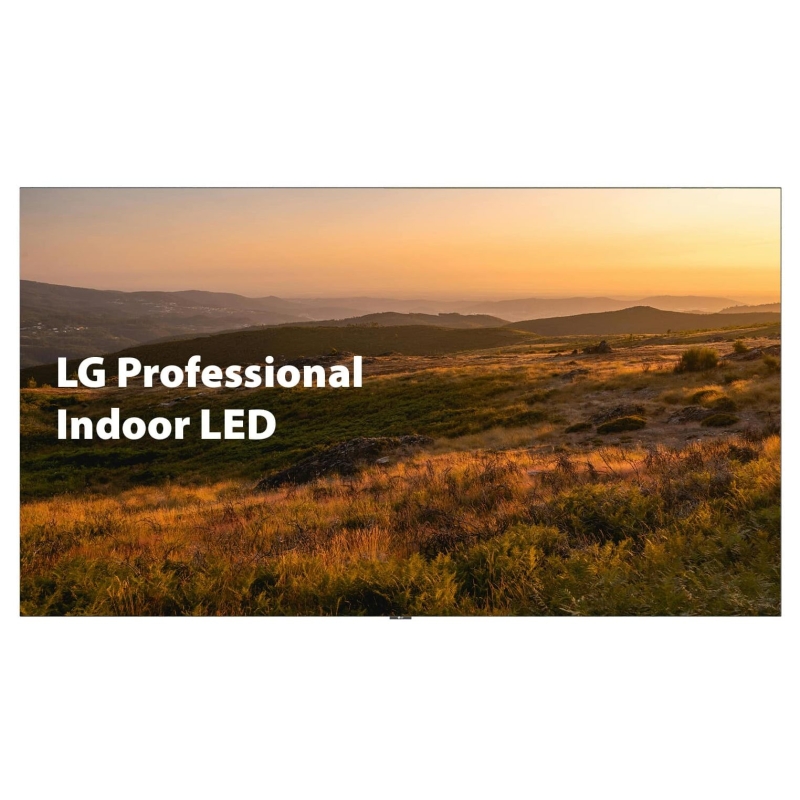 LG Professional Indoor LED display 136 inch met zonsondergang landschap