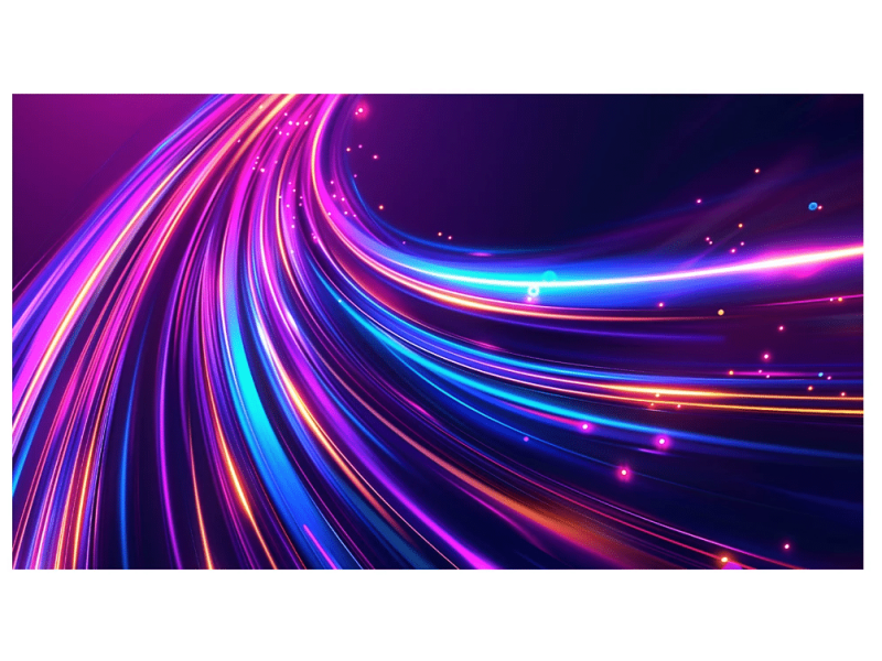 Philips Unite COB LED display 162 inch met kleurrijke lichteffecten voor aanzicht