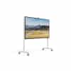Microsoft Surface Hub op verrijdbaar Steelcase Roam statief met wit frame